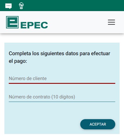 Epec Factura: Consulta Y Pago Online Simplificado. Imagen extraída del sitio web de Epec.