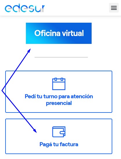 Cómo Consultar Y Descargar Tu Factura De Edesur Fácilmente. Imagen extraída del sitio web de Edesur.