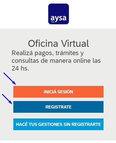 AySA: Tarifa Social Y Cómo Regularizar Deudas. Imagen extraída del sitio web de AySA.