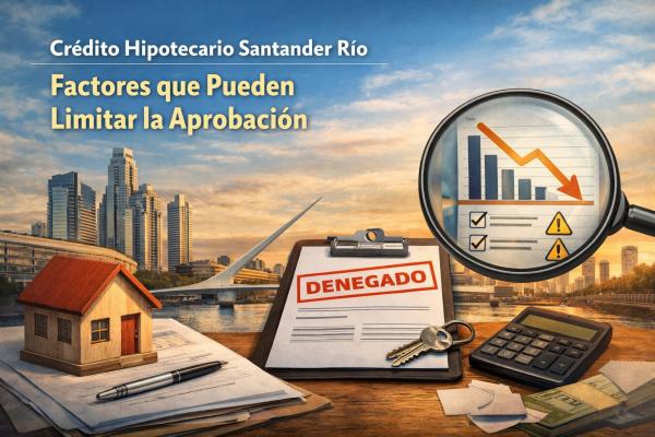 Cr&eacute;dito Hipotecario Santander R&iacute;o: Factores Que Pueden Limitar La Aprobaci&oacute;n