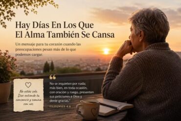 Hay Días En Los Que El Alma También Se Cansa.